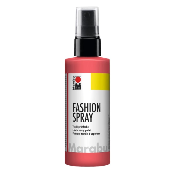Textilfärg sprayflaska Marabu Fashion Spray 100ml Rosaröd (212) Röd