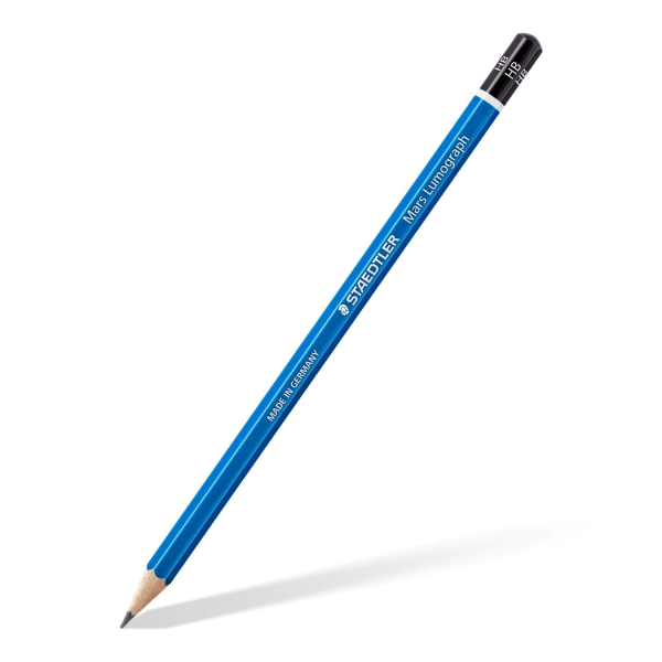 Skisspennor, 6 pennor + 1 st radergummi + 1 st pennvässare/fp Grafitgrå