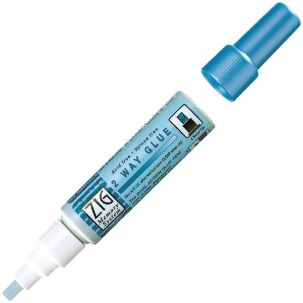 Limpenna Zig Kuretake, 2 way glue, MSB-15M, 4mm, chisel, 10 gram Transparent