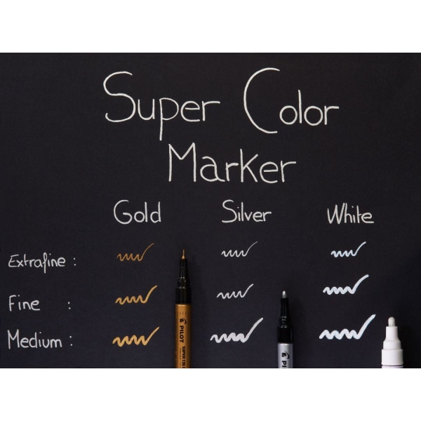 Dekorpenna / märkpenna Pilot Super Color SC-S-F Fine Silver 1/fp Silver