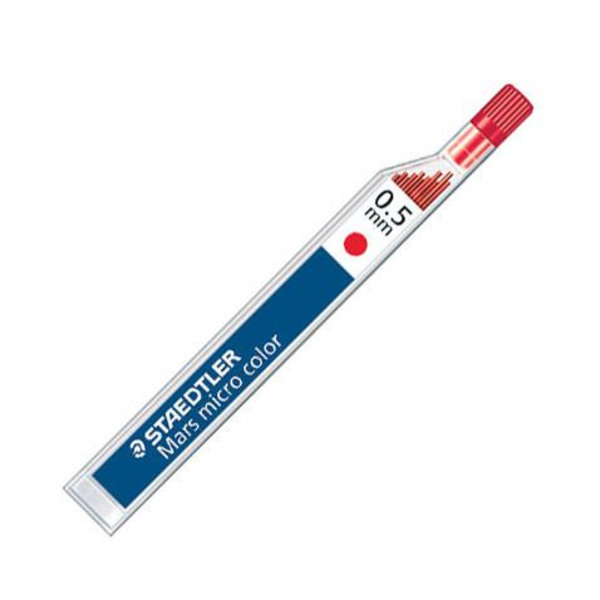 Färgstift Staedtler Mars mirco color (254 05-2) 0,5mm Röd 12/fp Röd