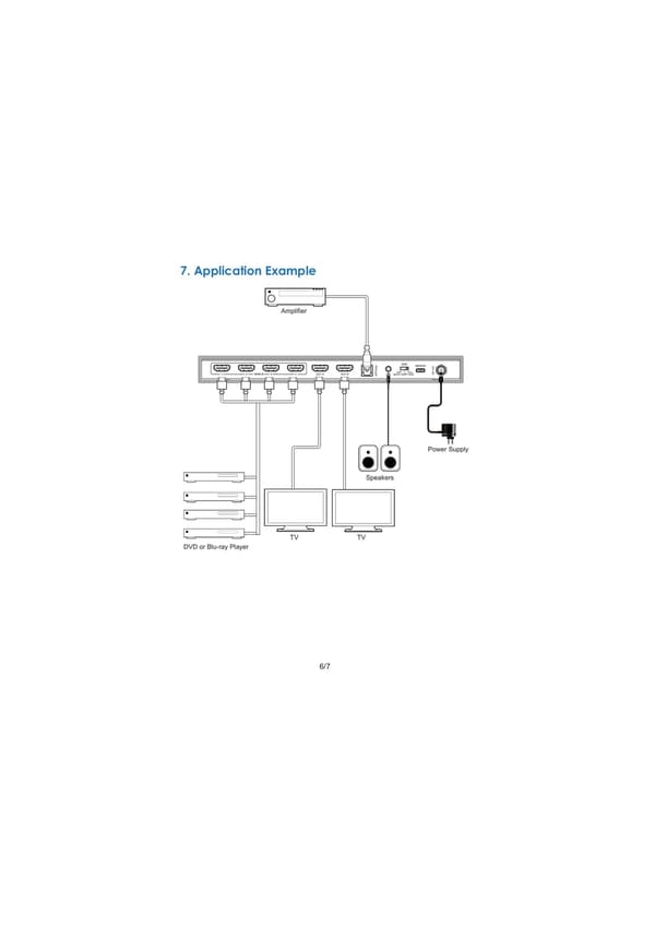 NÖRDIC 4K HDMI 2.0 Matrix 4x2 Switch med Extractor Toslink & Stereo EDID HDR Dolby ARC Black