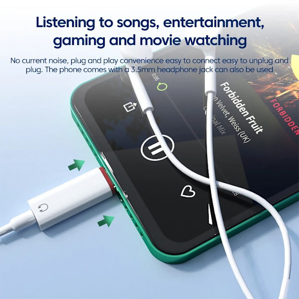 NÖRDIC Lightning Audio -adapteri Non MFI
