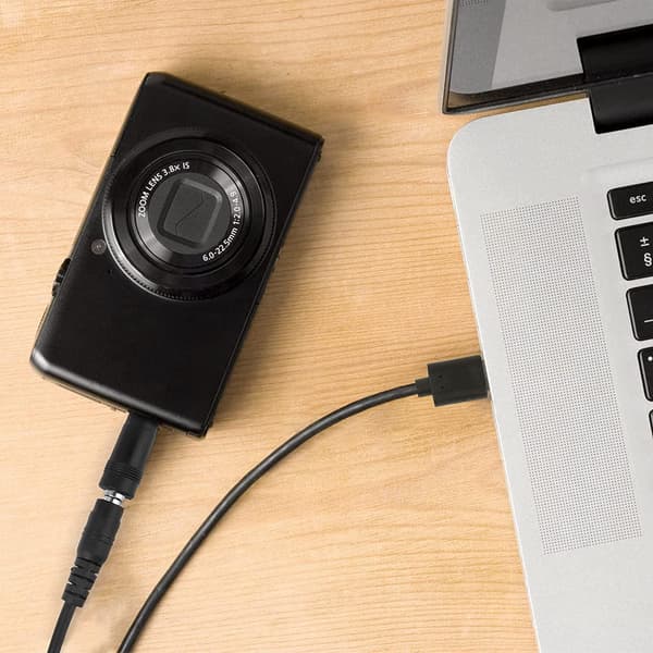 NÖRDIC 1m virtajohto USB DC 11 liittimellä USB DC Power Black