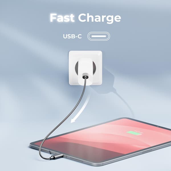Seinälaturi USB-C 20W PD White