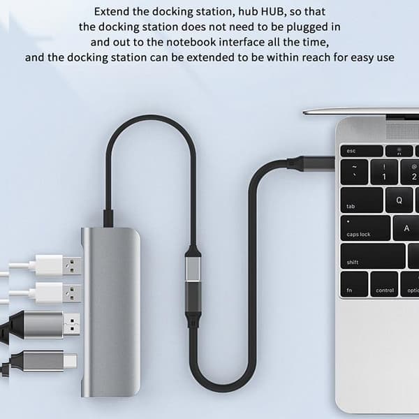 NÖRDIC 1,5m USB3.2 Gen2 USB-C forlængerkabel ha til ho 10Gbps 5A 100W Thunderbolt3 Black