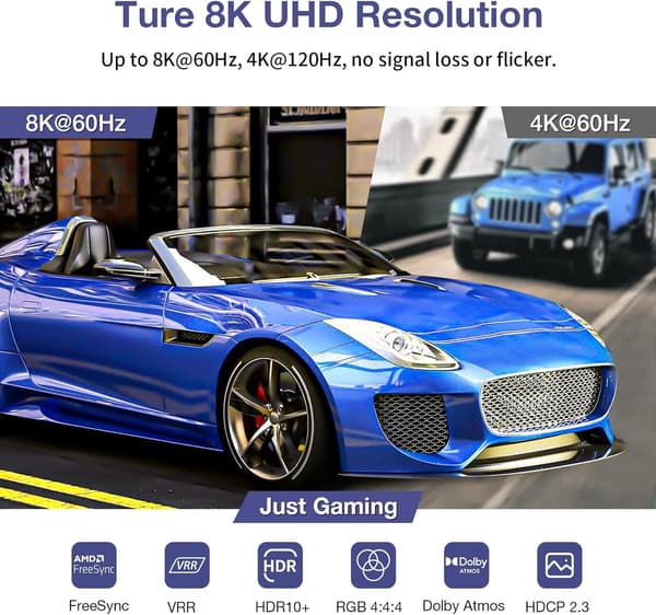 NÖRDIC USB-C til HDMI 8K60Hz adapter Grey