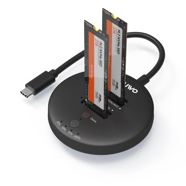 Maiwo USB3.2 NVMe M.2 SSD klon dockingstation Grey