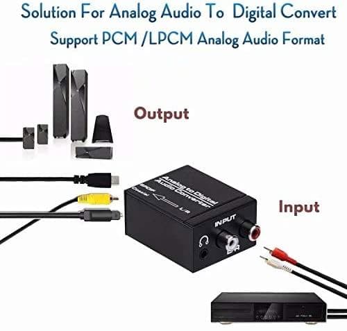 NÖRDIC Analog til Digital Audio audio konverter ADC Black