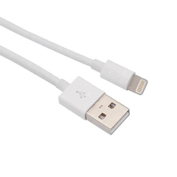 NÖRDIC Lightning kabel (Non MFI) USB A 5m vit 5V 2,1A för Iphone och Ipad Vit