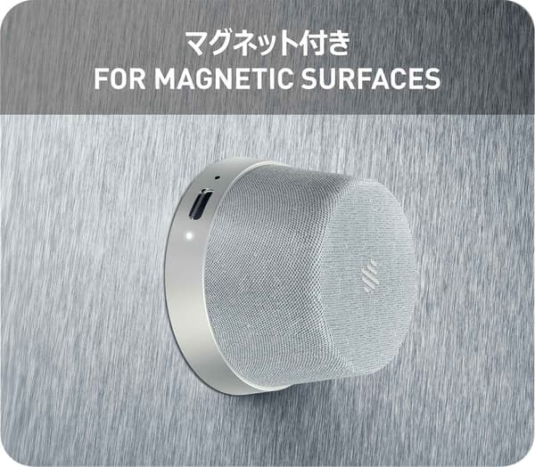NÖRDIC Bluetooth 5.3 högtalare med magnet 3W IPX6 silver Silver