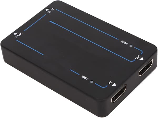 NÖRDIC HDMI till USB C Adapter Converter Svart