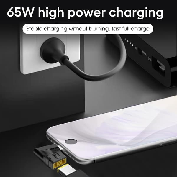 NÖRDIC Kulmikas Lenovo Square Yellow USB-C -sovitin