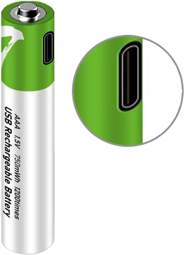 NÖRDIC USB-C Genopladelige batterier 4-pak AAA/LR03