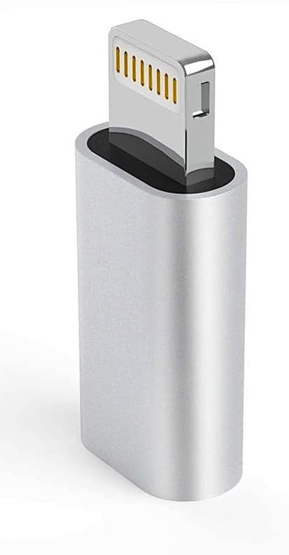 NÖRDIC USBC C naaras–Lightning ur (ei MFI) -sovitin, hopea Silver