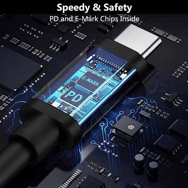 NÖRDIC USB-C til Lenovo Yellow Square kabel 65W 1,5m