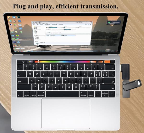 NÖRDIC USB-C hun til USB-A han vinklet adapter 90 grader Black