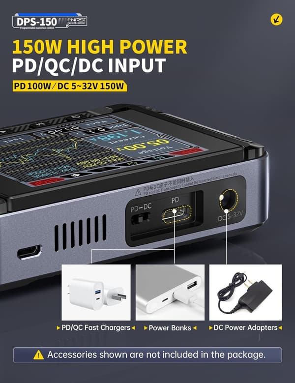 FNIRSI Mini DC justerbar CNC programmerbar reglerad switchad strömförsörjning