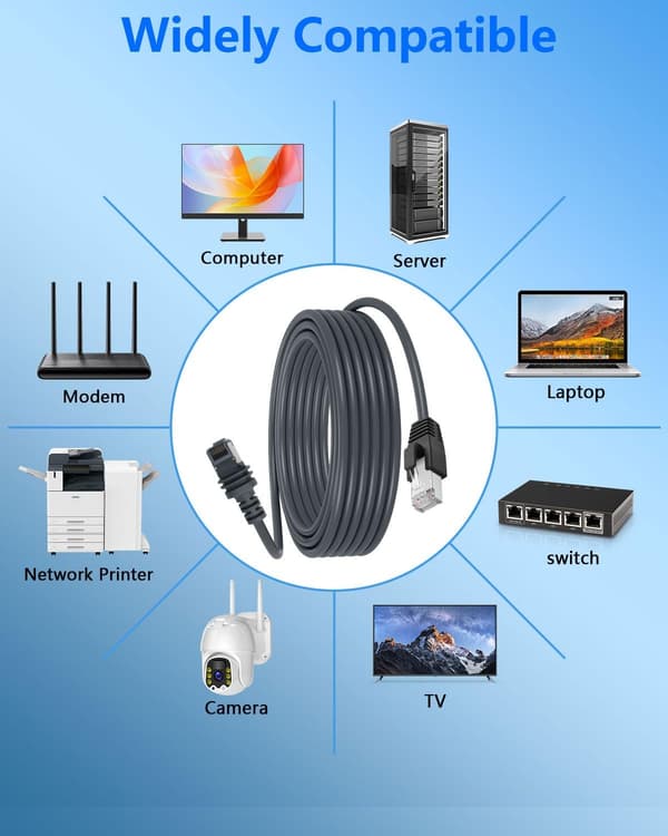 Starlink 46 m Ethernet-kabel til Starlink Mini Kit