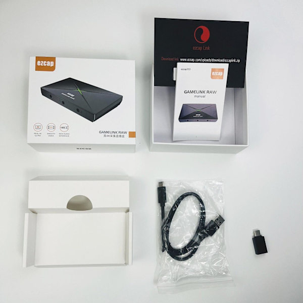 Ezcap GameLink Capture Card 4K30hz 2K120hz input/output/capturing/streaming USB3.1 5Gbps Black