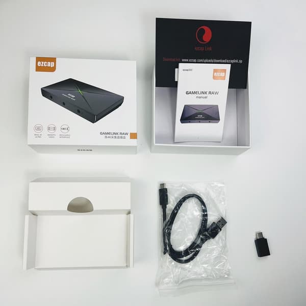 Ezcap GameLink Capture Card 4K30hz 2K120hz input/output/capturing/streaming USB3.1 5Gbps Svart