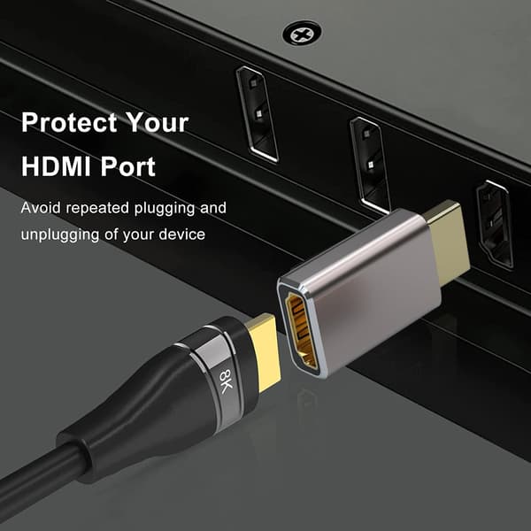 NÖRDIC HDMI-sovitin uros-naaras 8K60Hz 4K120Hz Dynamic HDR 48Gbps eARC