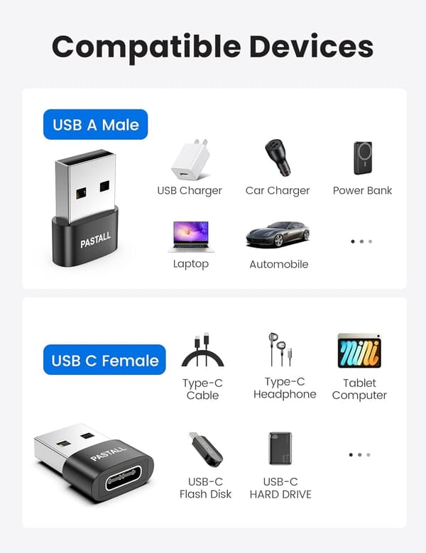NÖRDIC USB C OTG USB A sovitin, metallinmusta
