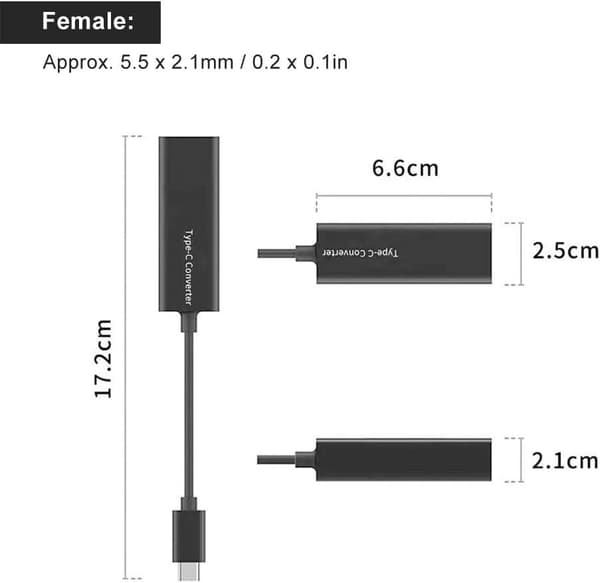 NÖRDIC USB-C – DC 7.4x5.0mm adapteri