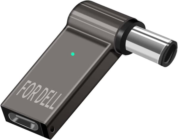 NÖRDIC USB-C til Laptop-opladningsadapter, USB-C til DC-stik, 100W PD, DC 7,4×5,0mm til DELL