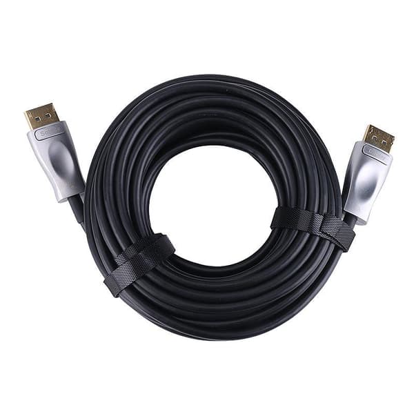 NÖRDIC 30m Active AOC Fiber Optical HDMI 2.0 4k 60Hz 18Gbps Edid CEC HDR ARC DOLBY DTS HD Light grey one size