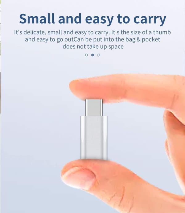 NÖRDIC USBC C mandlig Lightning ho (Non MFI) adapter sølv Silver