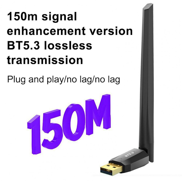 NÖRDIC pitkän matkan Bluetooth 5.3 USB sovitin 150m