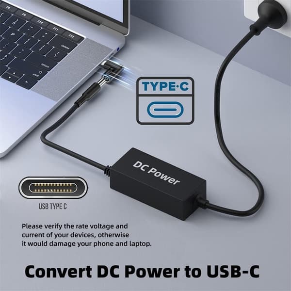 NÖRDIC Laptop-adapter USB-C til DC 7.4x5.0mm 65W