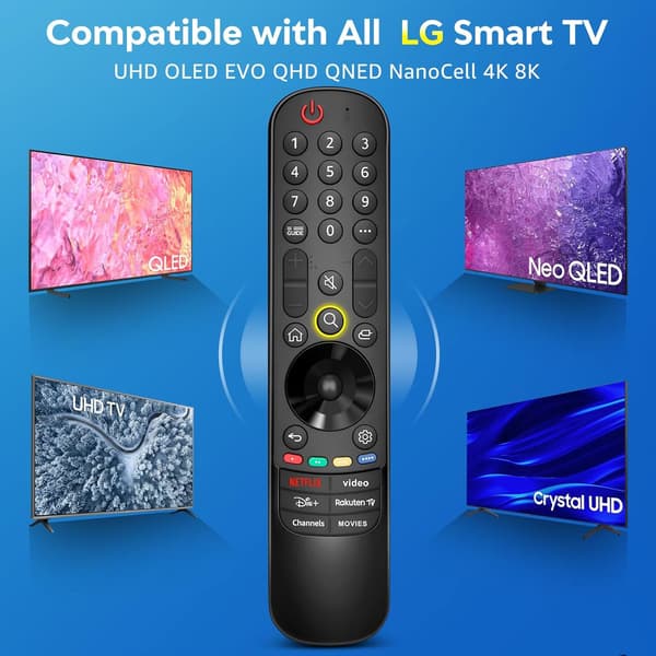 LG TV Remote Control, Universal for LG Magic Remote Smart TV no voice and pointer function, Replacement for LG Original MR24GA MR23GA MR22GN MR21GA