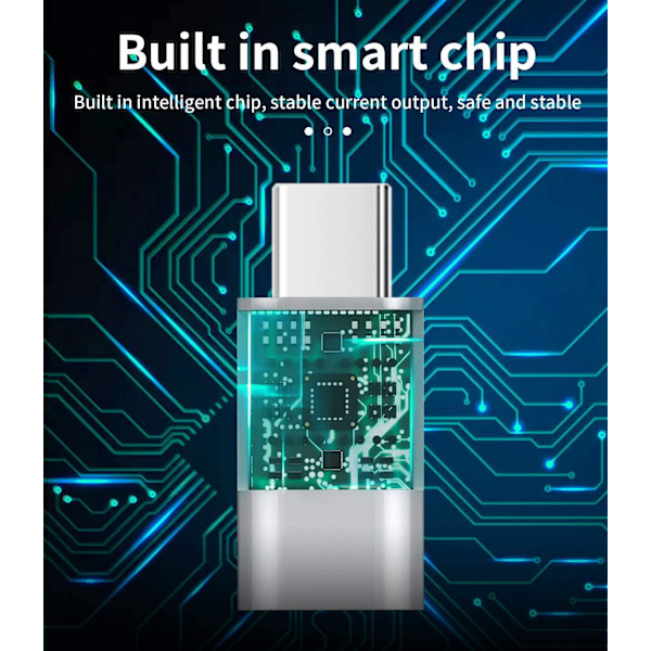 NÖRDIC Adapter Micro USB til USB C Metal Sort