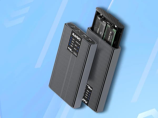 Maiwo K2022P eksternt kabinet til harddiskkloning M.2 NVMe SSD USB3.2 20Gbps