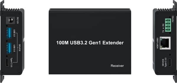 NÖRDIC USB 3.2 Förlängare 5Gbps 2xUSB-A + 2xUSB-C upp till 100m