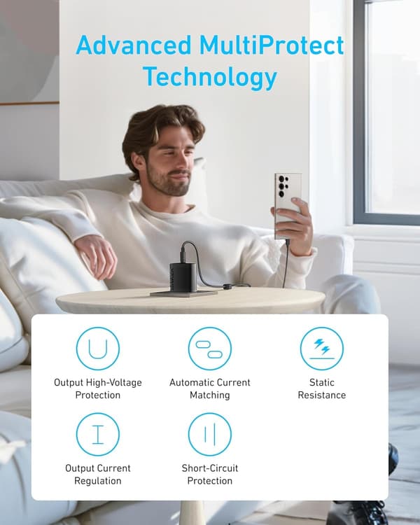 Anker 45W USB-C-oplader med PPS-hurtigopladning til iPad og andre USB-C-enheder