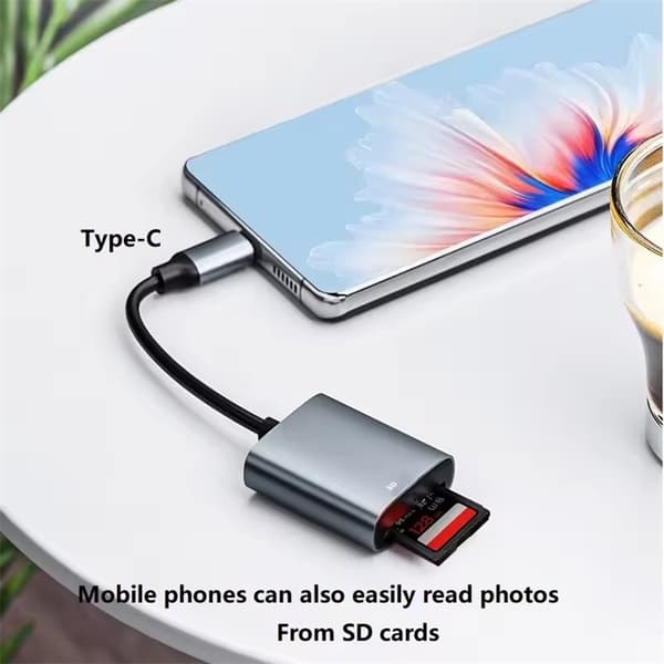 NÖRDIC USB-C -kortinlukija SD UHS-I