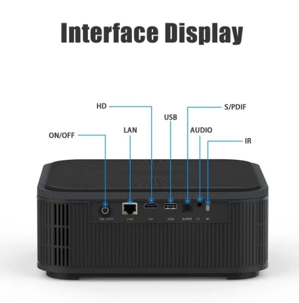 NÖRDIC Projektor 500ANSI Resolution Dual band Bluetooth 5.1