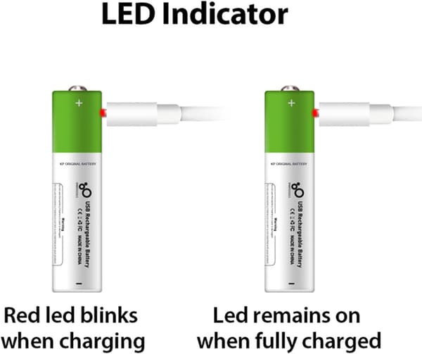 NÖRDIC USB-C Genopladelige batterier 4-pak AA/LR06