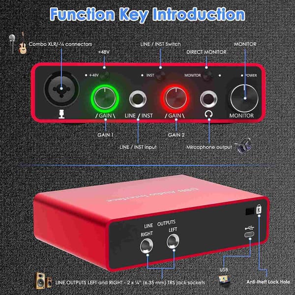 NÖRDIC USB Audio interface yksinään 24bit/192kHz