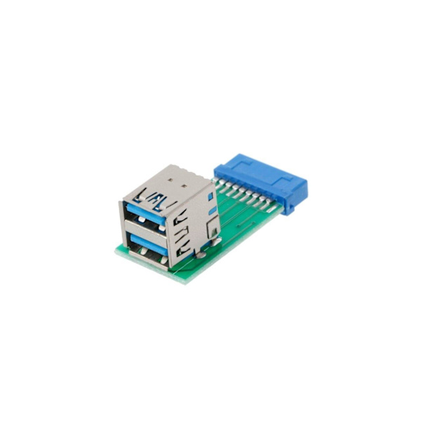 NÖRDIC USB 3.0 20 pin header till 2xUSB3.0 adapter