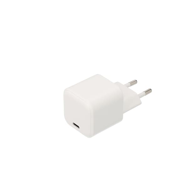 Vægoplader USB-C PD30W Nano PPS1 och PPS2 White