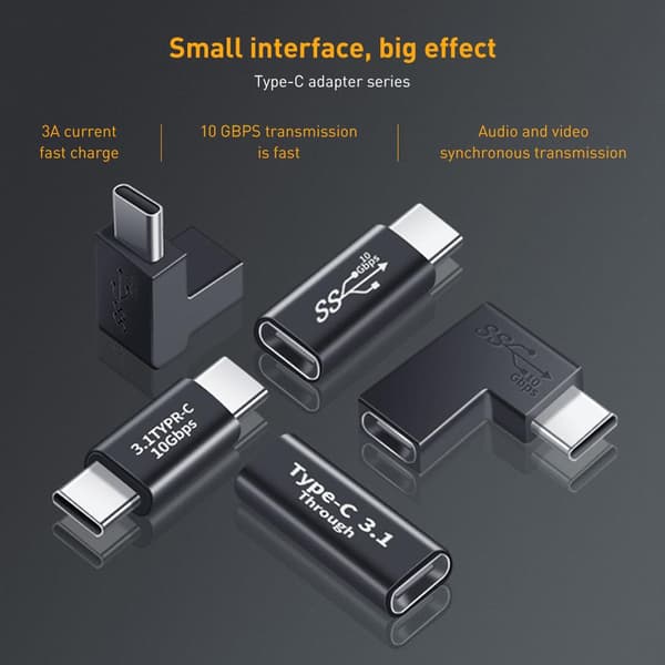 NÖRDIC USB C 3.1 -sovitin uros–naaras