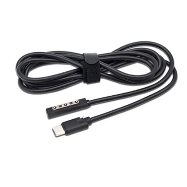 NÖRDIC 1,5 m USB-laturikaapeli 12V3A Surface Pro 1/2:lle Black