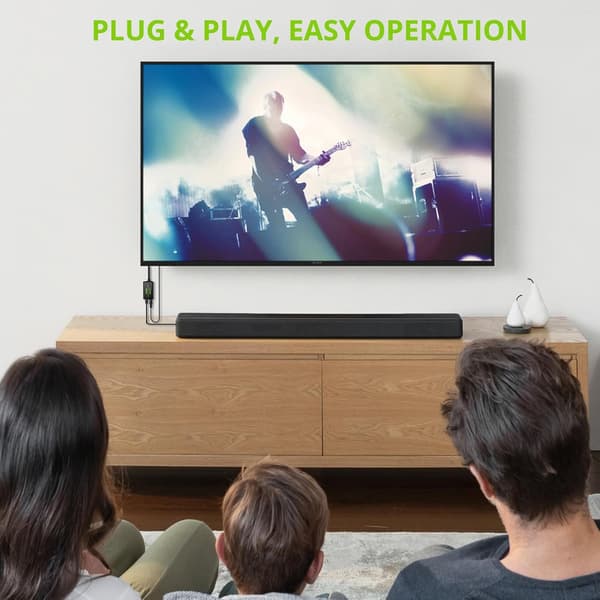 NÖRDIC Analog til digital lydkonverter RCA til digital Toslink SPDIF optisk med optisk kabel Black