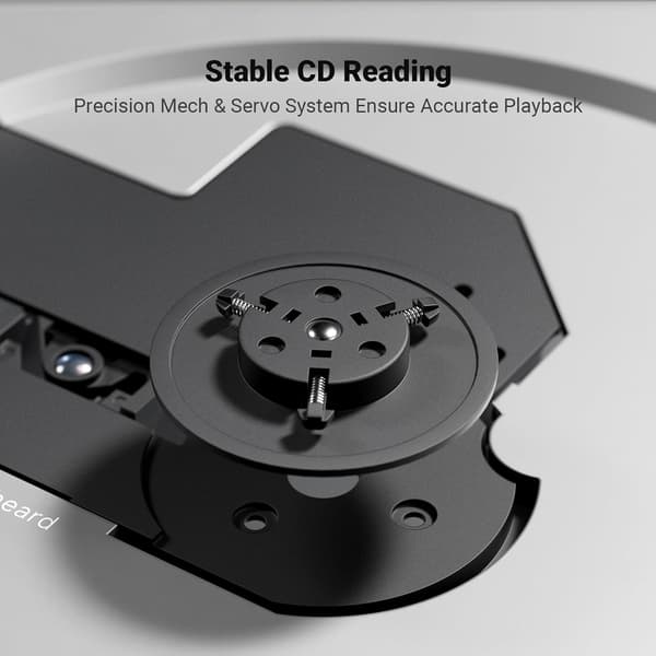 Fosi Audio Merak CD-afspiller Bærbar HiFi CD-afspiller til hjem og skrivebord med USB CD-ripping