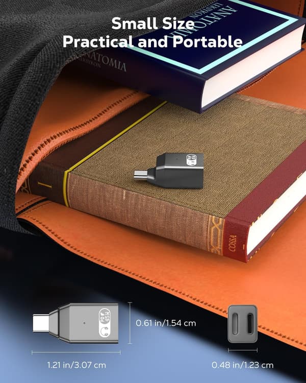 NÖRDIC USB-C til Lightning + USB-C adapter til lyd og hurtig opladning 45W