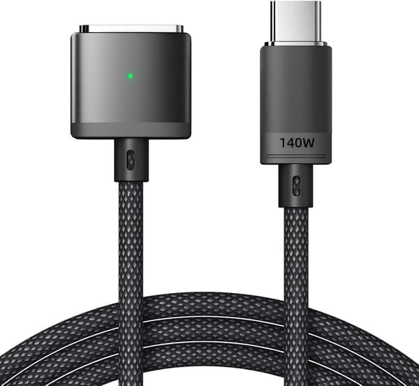 NÖRDIC USB-C – Mag Safe 3 -latauskaapeli 1,8m
